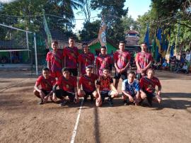 PERTANDINGAN PERTAMA TIM BOLA VOLLEY DESA KARANGSARI